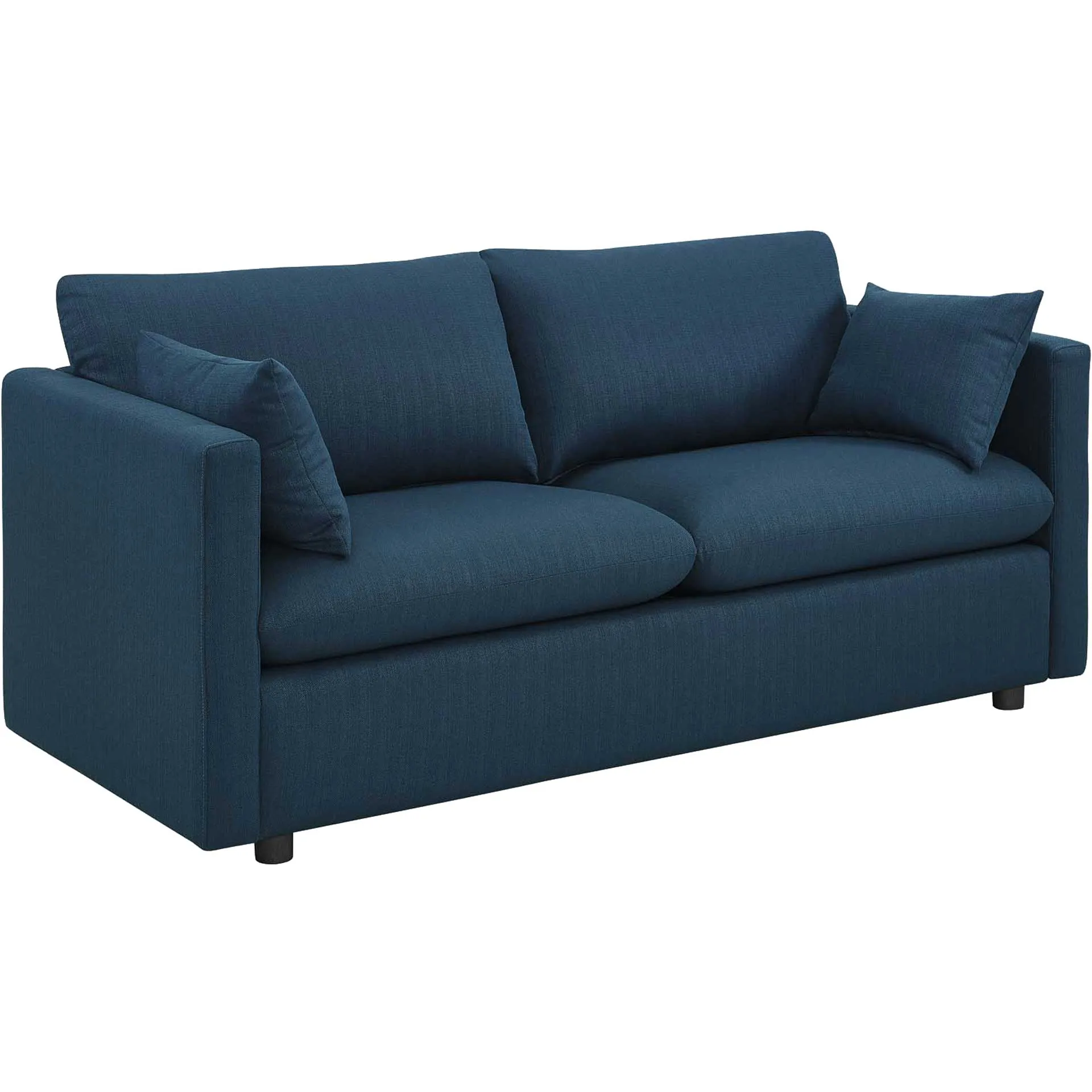 Antonio Upholstered Fabric Sofa Azure