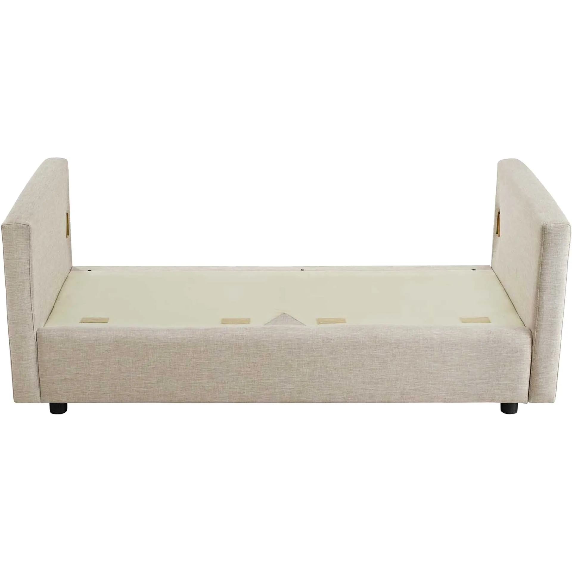 Antonio Upholstered Fabric Sofa Beige