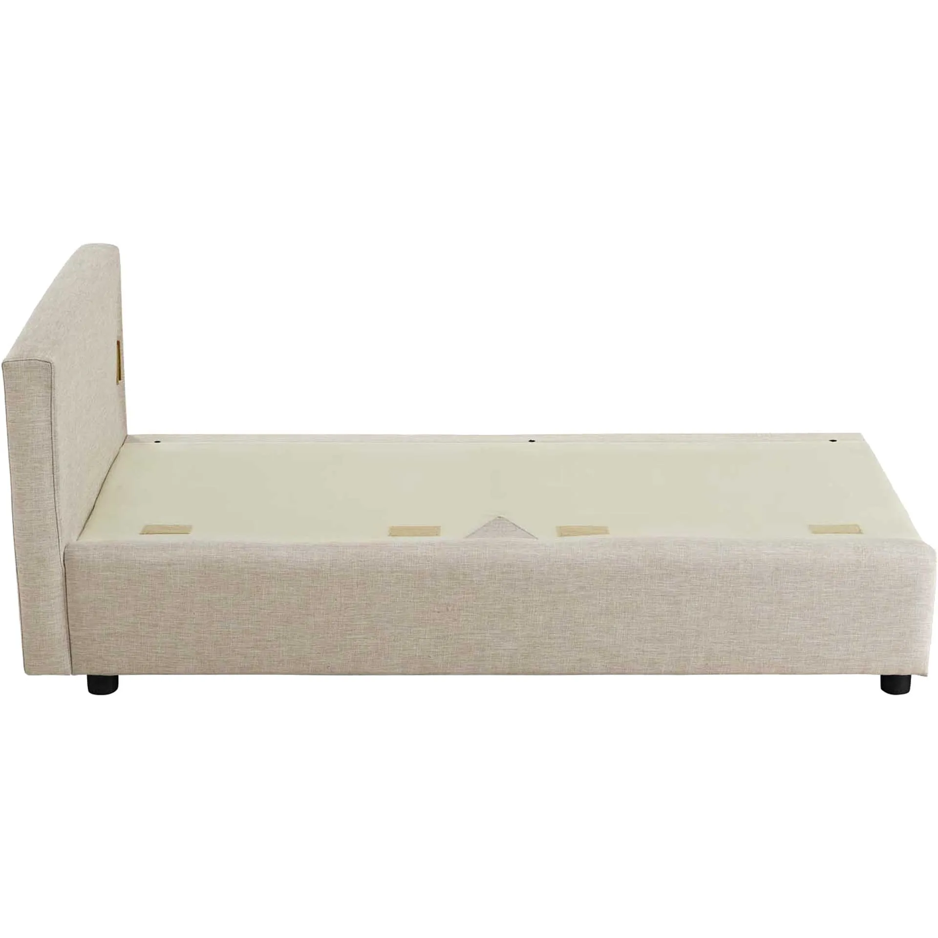 Antonio Upholstered Fabric Sofa Beige