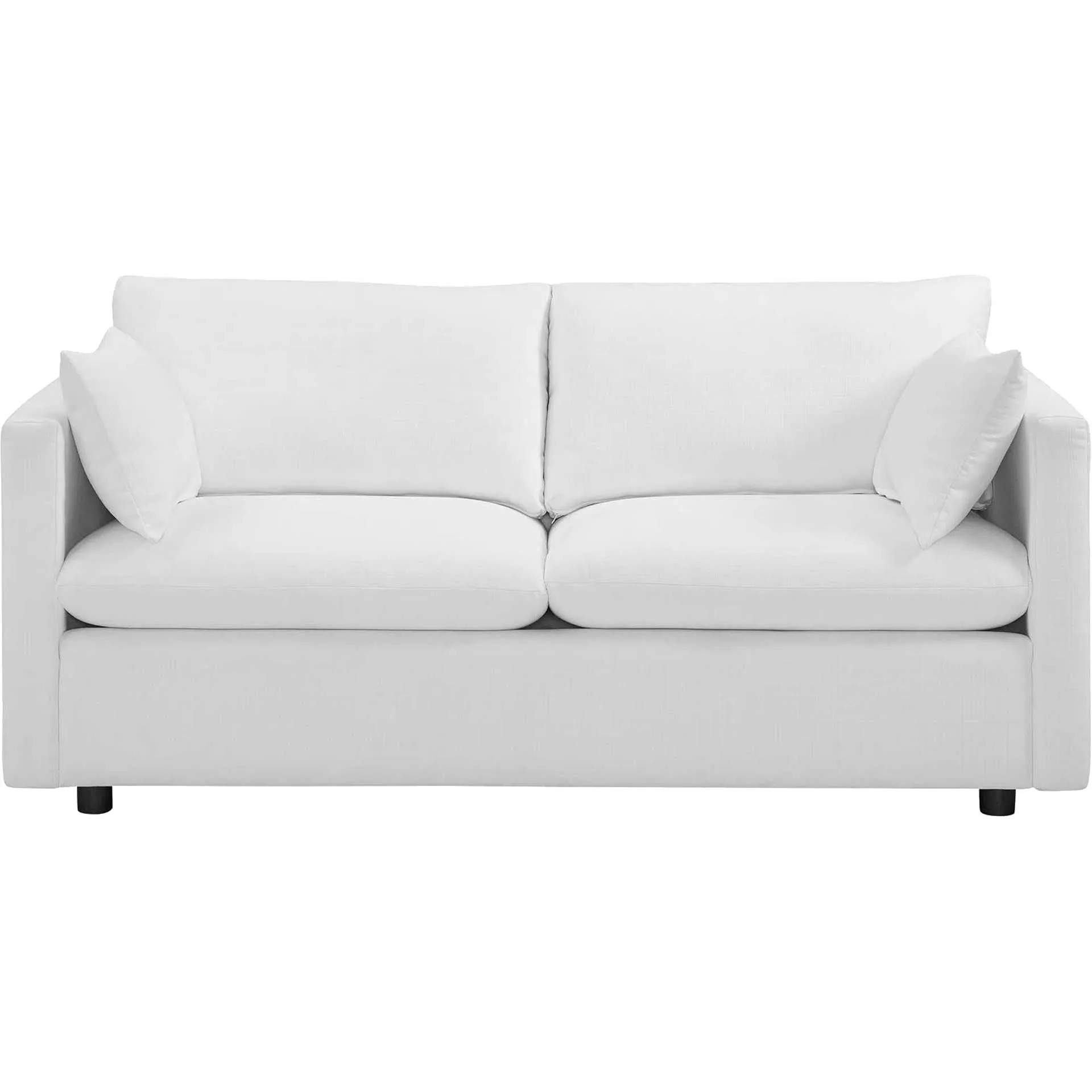 Antonio Upholstered Fabric Sofa White