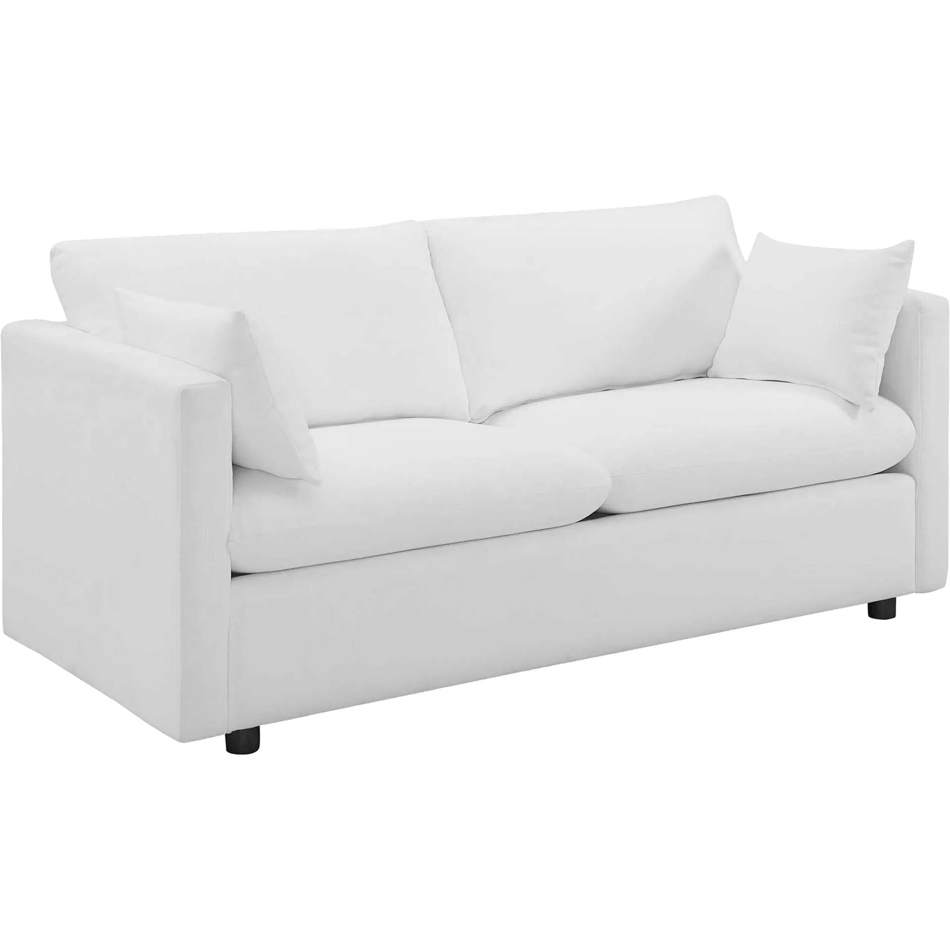 Antonio Upholstered Fabric Sofa White