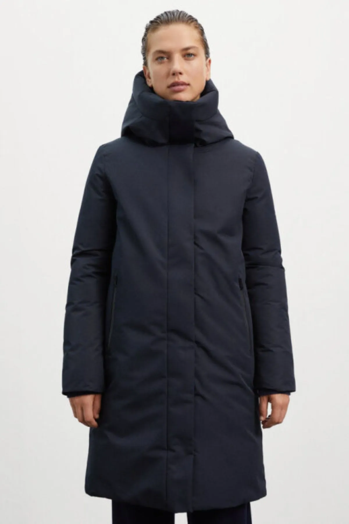 Black Malaku Coat Ecoalf