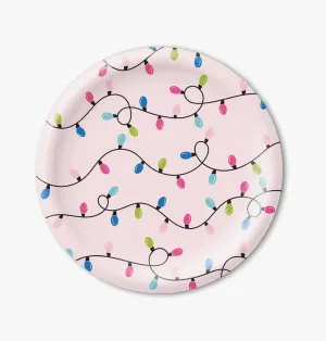 Bright Christmas Lights Paper Plates