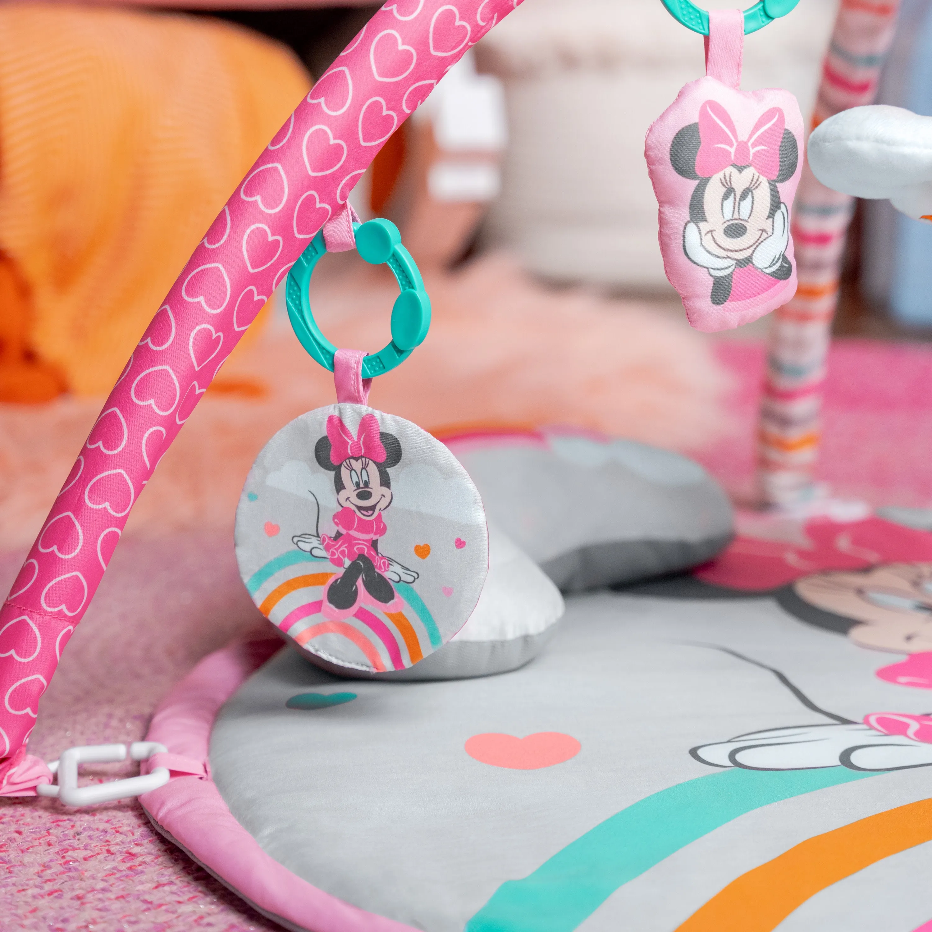 Bright Starts Disney Baby MINNIE MOUSE Forever Besties Activity Gym, Pink