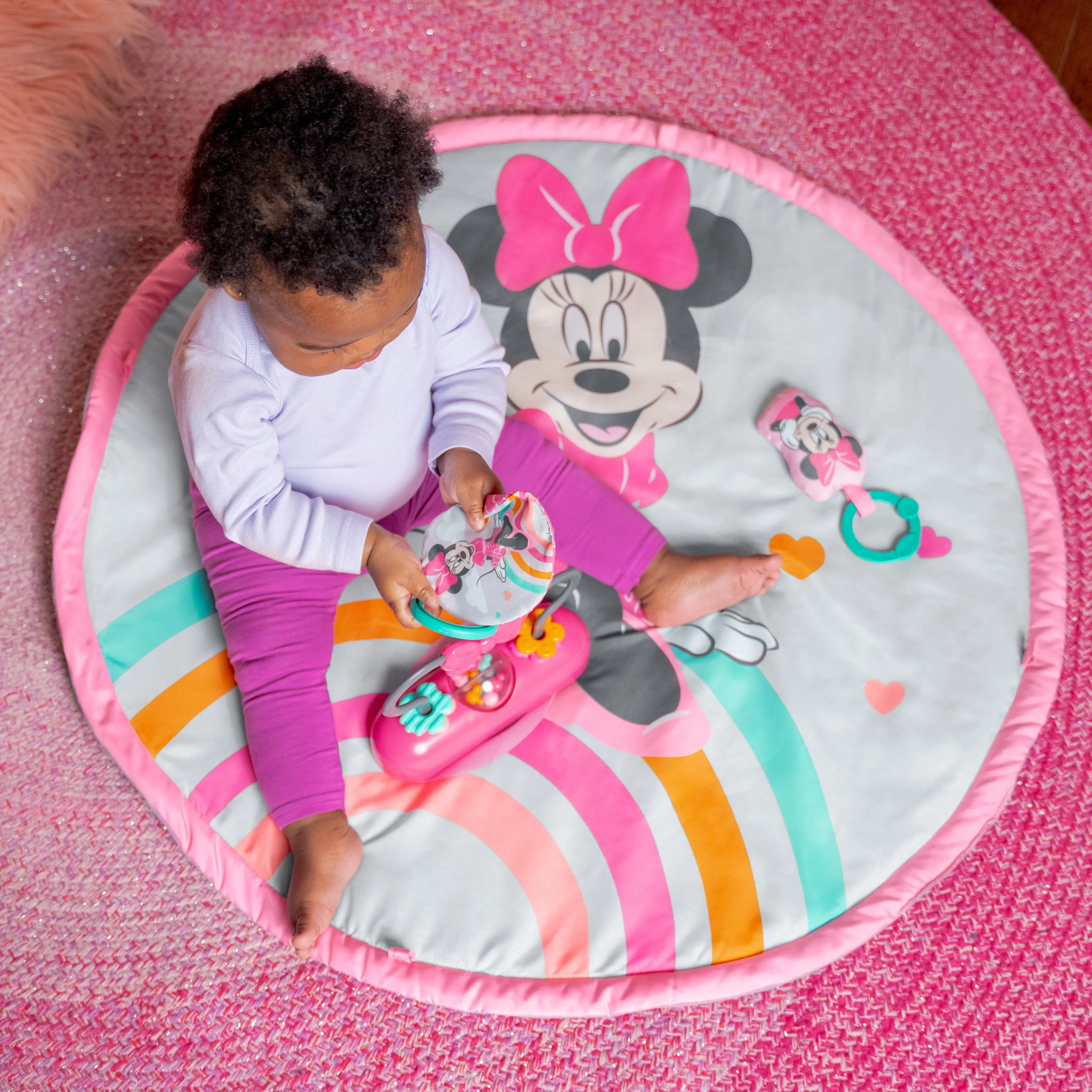 Bright Starts Disney Baby MINNIE MOUSE Forever Besties Activity Gym, Pink