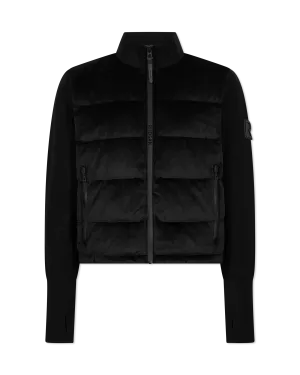 Camille Velvet Hybrid Down Jacket