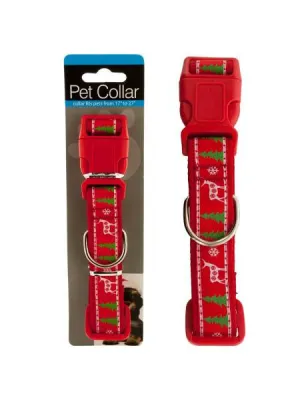 Christmas Design Adjustable Pet Collar (Available in a pack of 12)