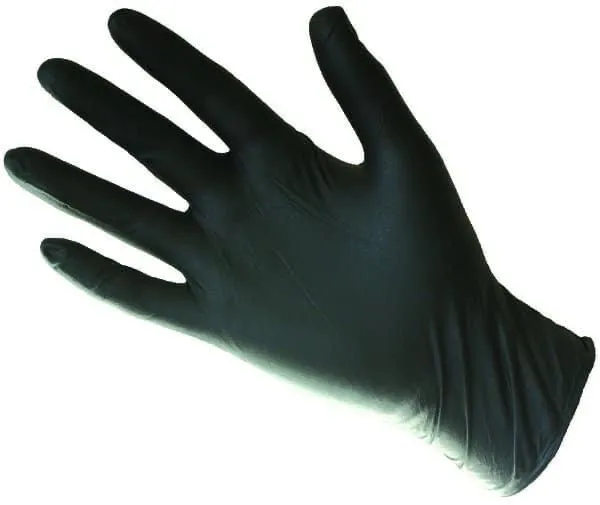 Disposable Dairy Gloves Box 100 Black