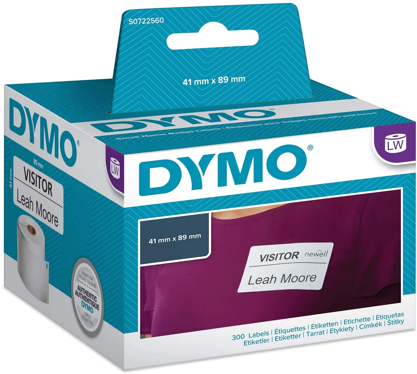 DYMO NAME BADGE 41X89MM 300 (11356)