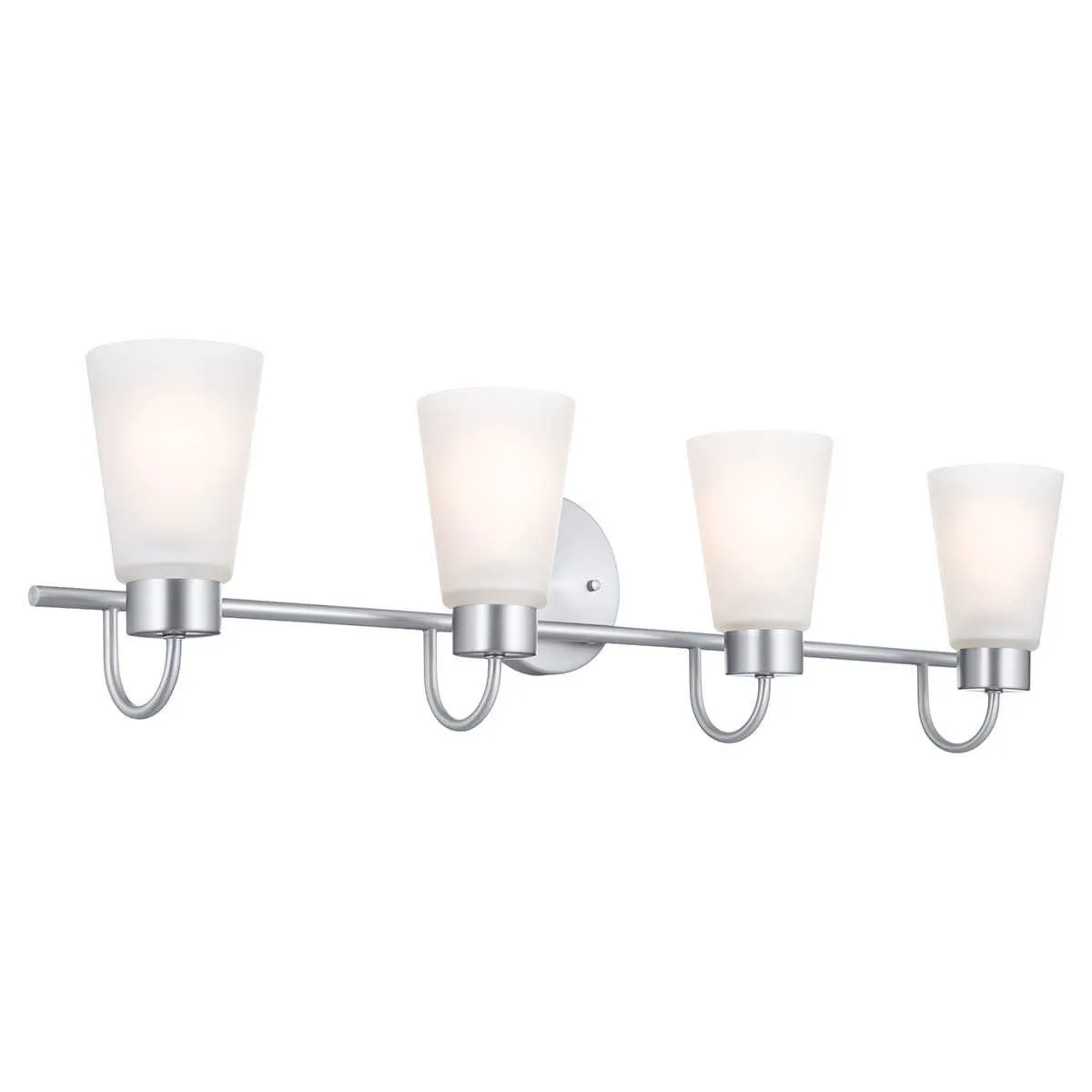 Erma 33 in. 4 Lights Vanity Light Brushed Nickel finish