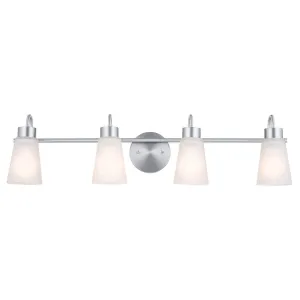 Erma 33 in. 4 Lights Vanity Light Brushed Nickel finish