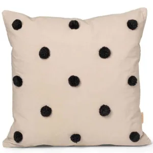 Ferm Living Dot Tufted Cushion Sand/Black