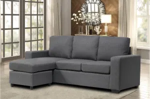 Grey Fabric Reversible Sectional