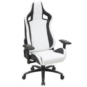 Heisson Modern White Adjustable Height Gaming Chair