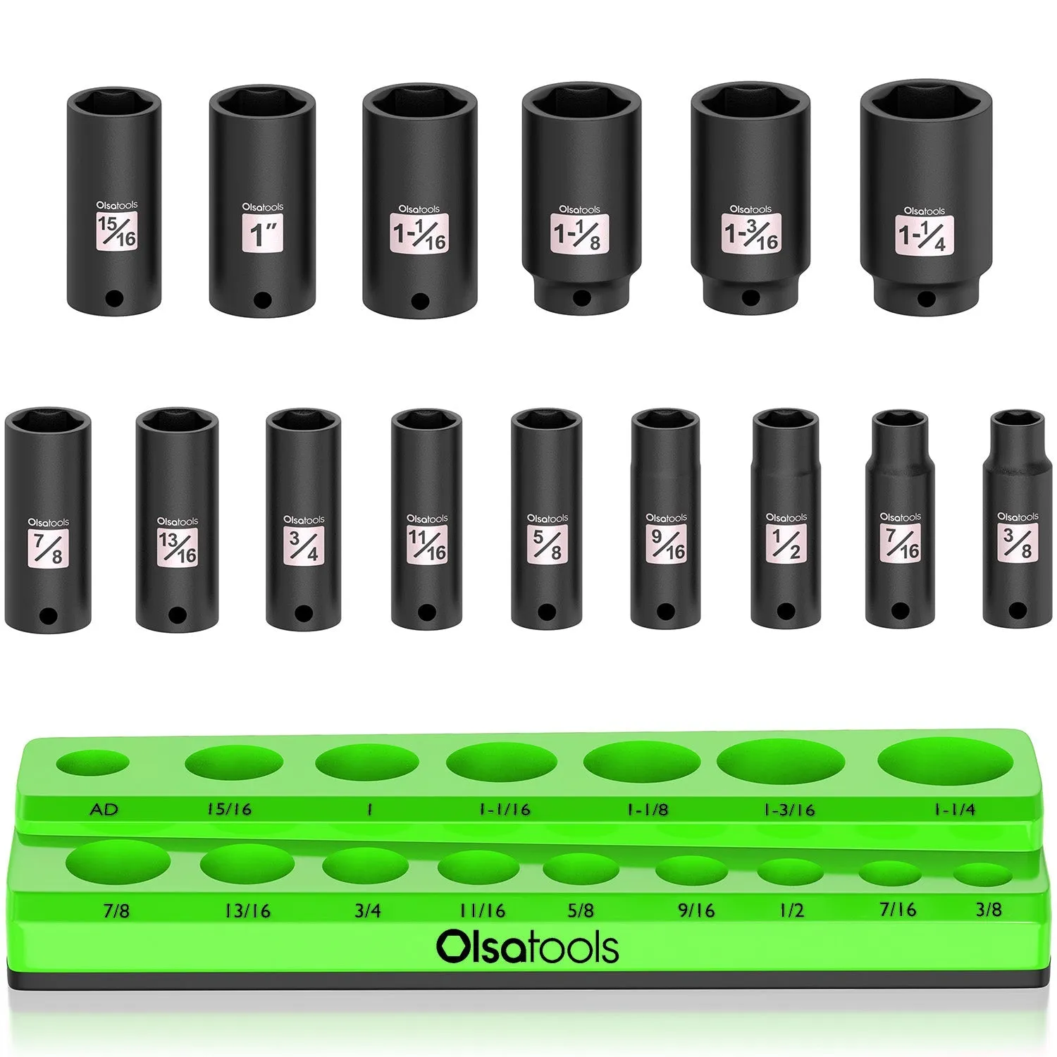 Impact Socket Set with a Magnetic Organizer