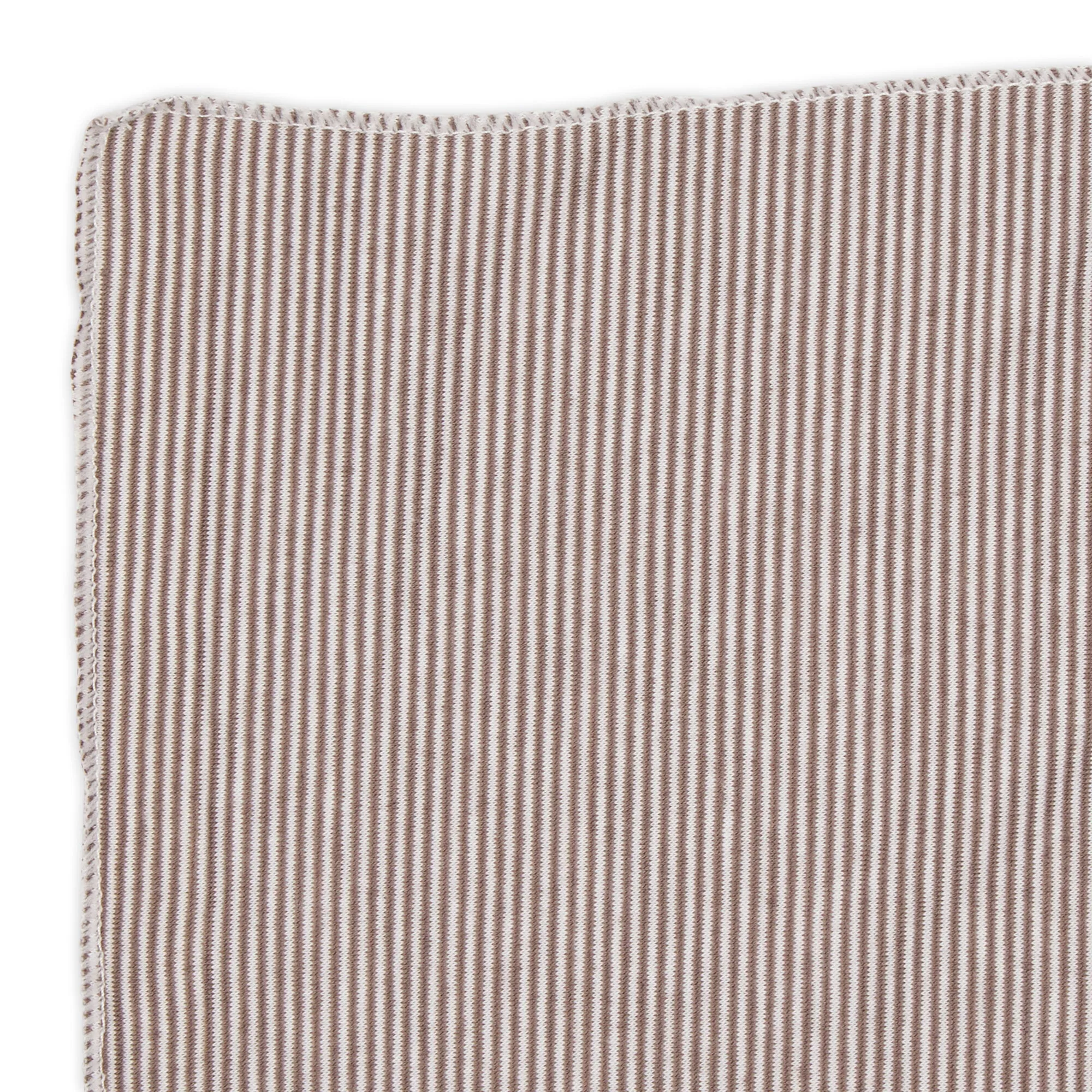 Jersey Stripe - Blanket Scarf - Taupe Stripe