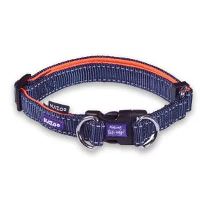 Kazoo Active Easy-Clip Adjustable Dog Collar Slate & Orange