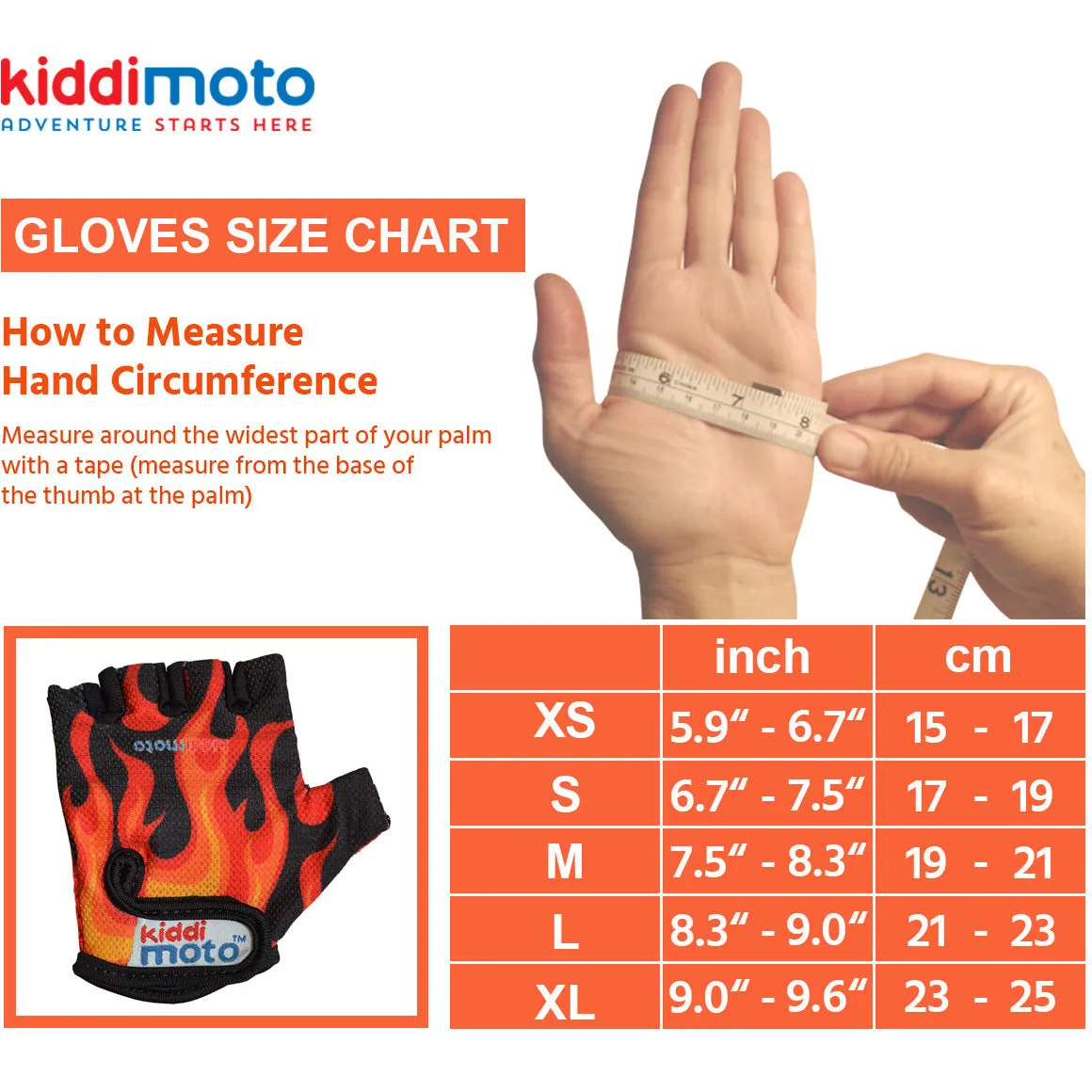 Kids Flame Cycling Gloves