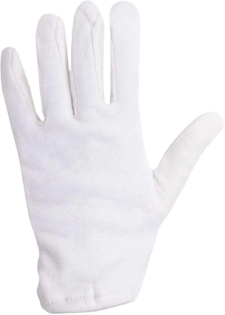 Kuber Industries Cotton 2 Piece Hand Gloves Set - White