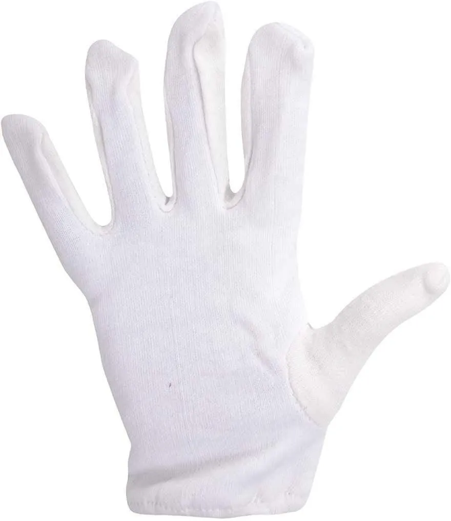 Kuber Industries Cotton 2 Piece Hand Gloves Set - White