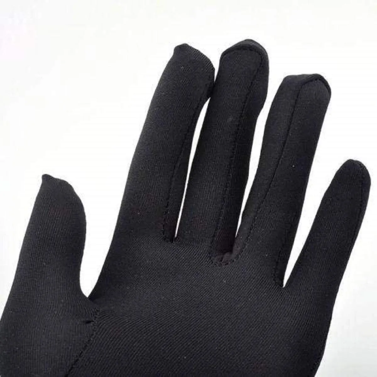 Kuber Industries Men's & Women's Cotton Hand Summer Gloves for Protection from Sun Burn/Heat/Pollution (Pack Of-1 Pairs, Black)-MASK46439