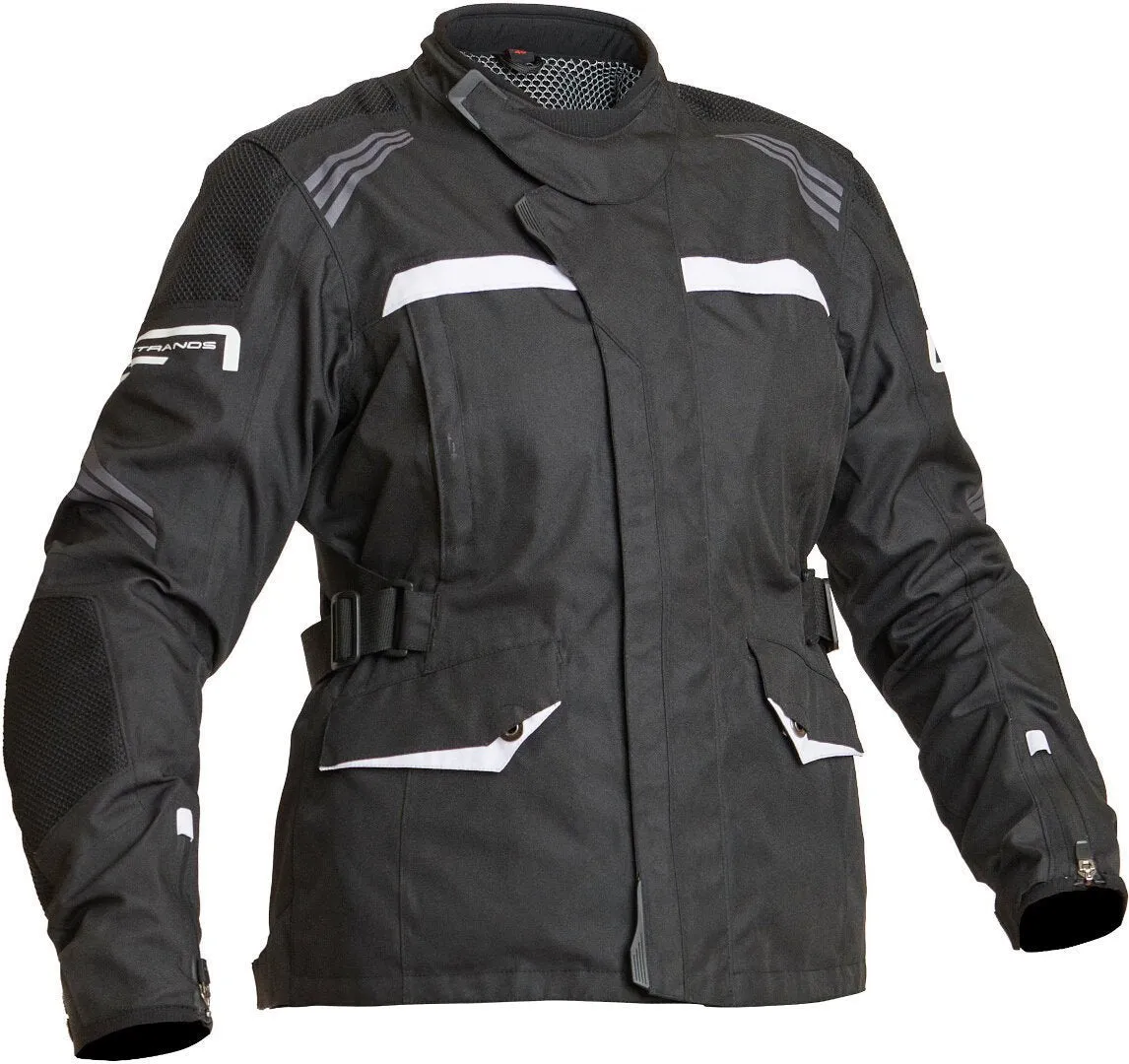 Lindstrands Granberg Waterproof Women's Jacke Motorcycle Windbreaker, Black and White