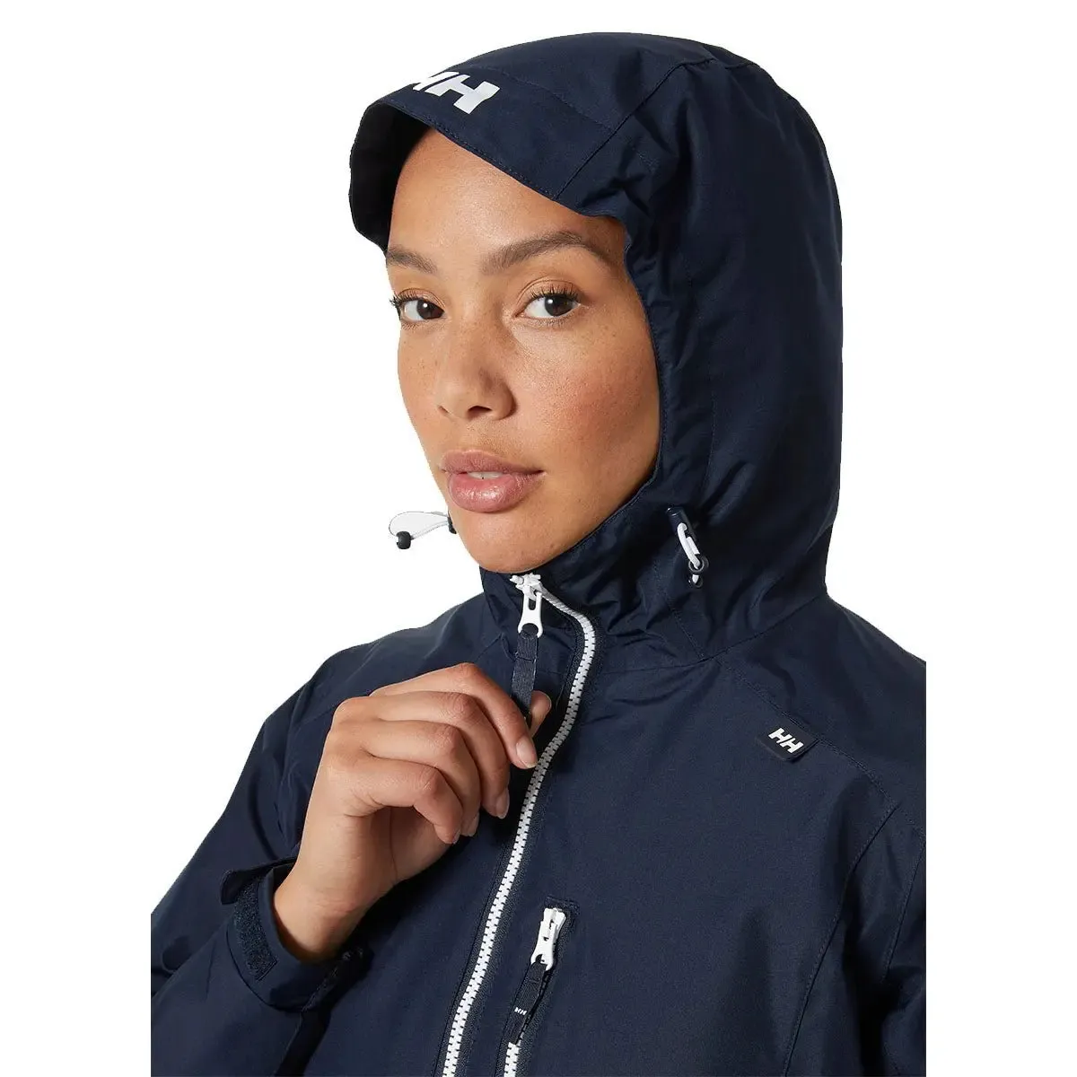 Long Belfast Rain Jacket - Navy