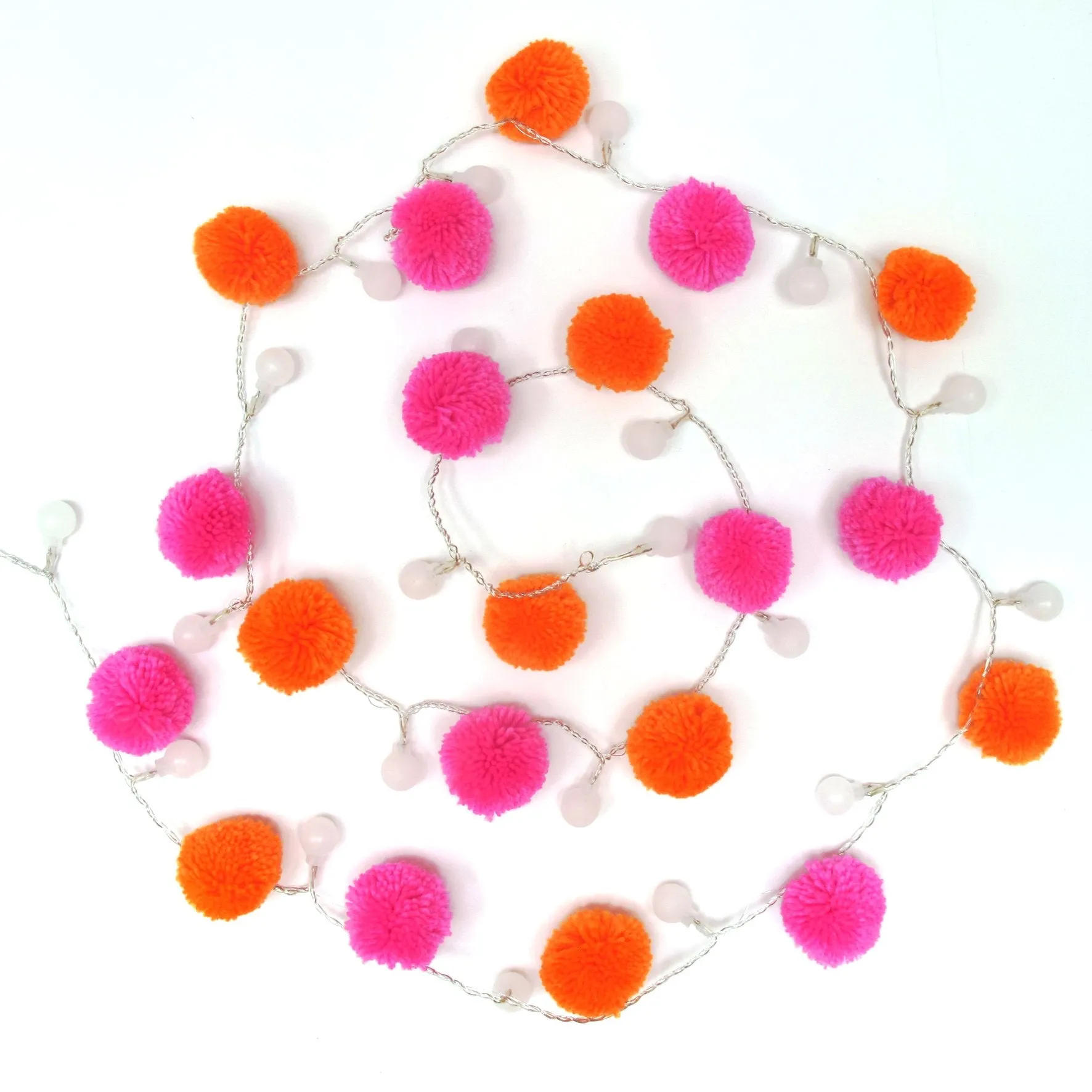 Neon Pom Pom String Lights