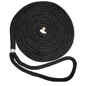 New England Ropes 1/2" Double Braid Dock Line - Black - 35 [C5054-16-00035]