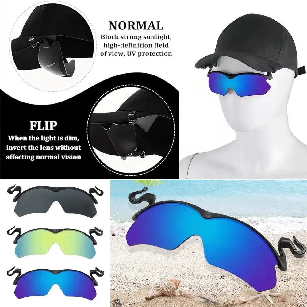 New Polarized Clip Cap Sunglasses - Eye Protection for Outdoor Adventures