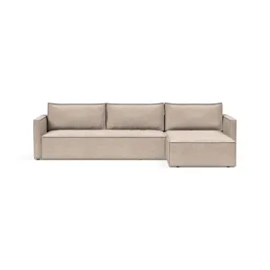 Newilla Slim Arms Sofa Bed with Chaise