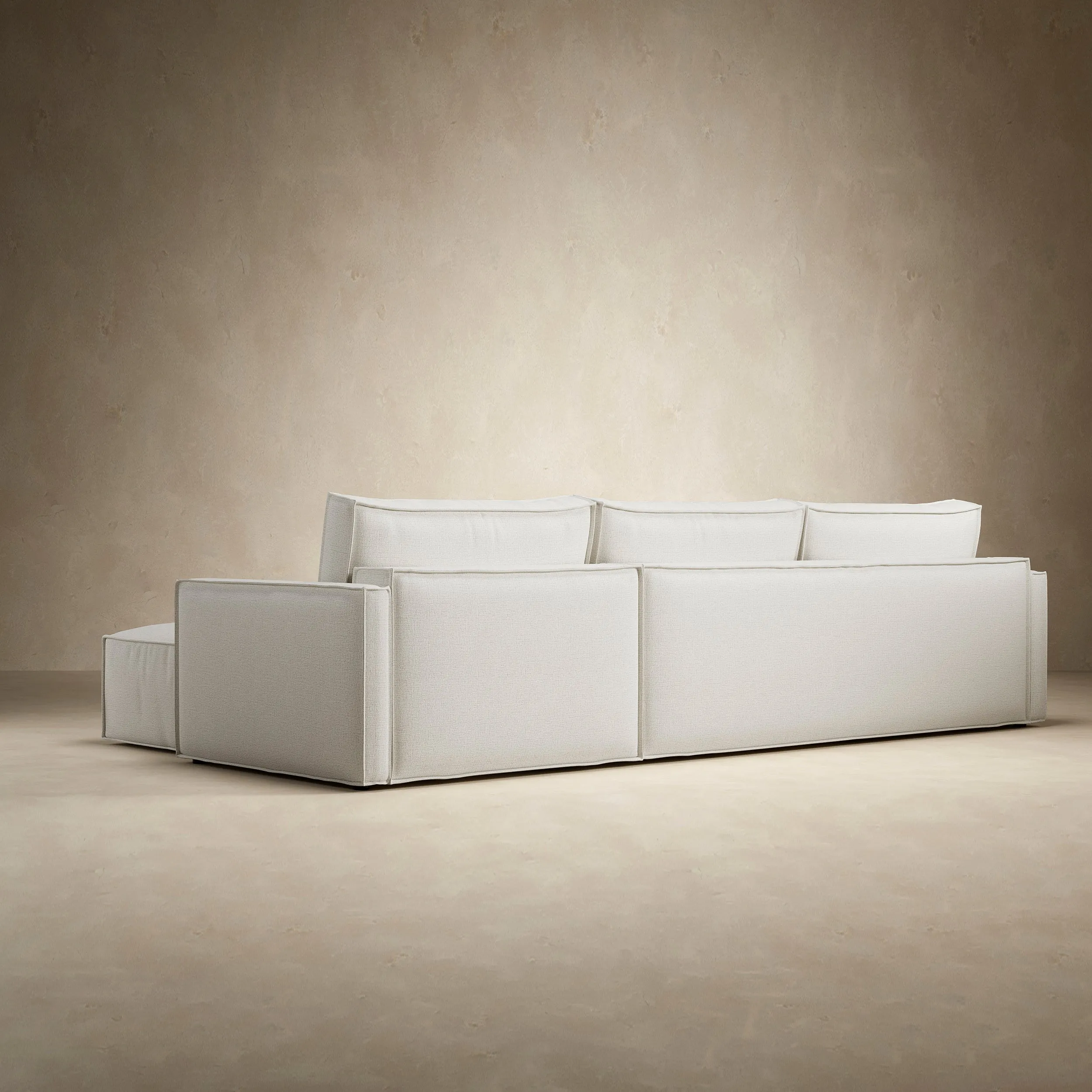 Newilla Slim Arms Sofa Bed with Chaise