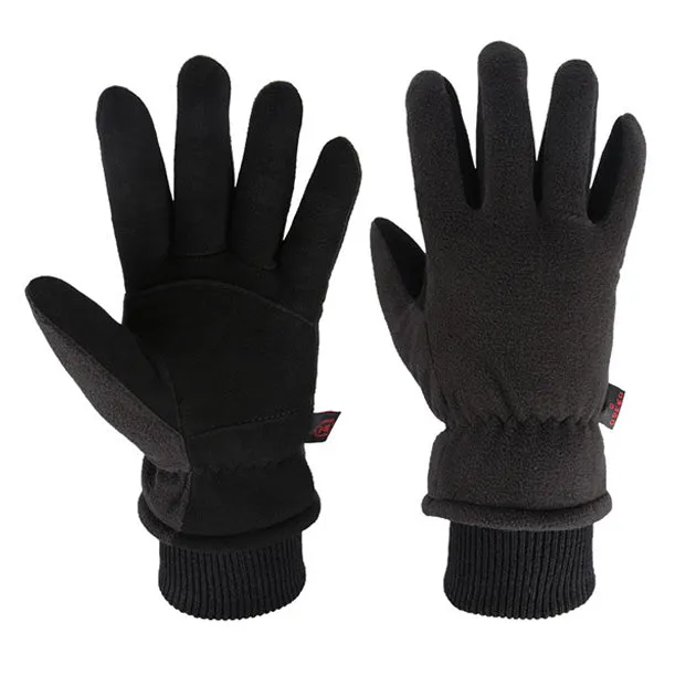 OZERO Genuine Deerskin Riding Gloves | Winter Waterproof Suede Leather Gloves