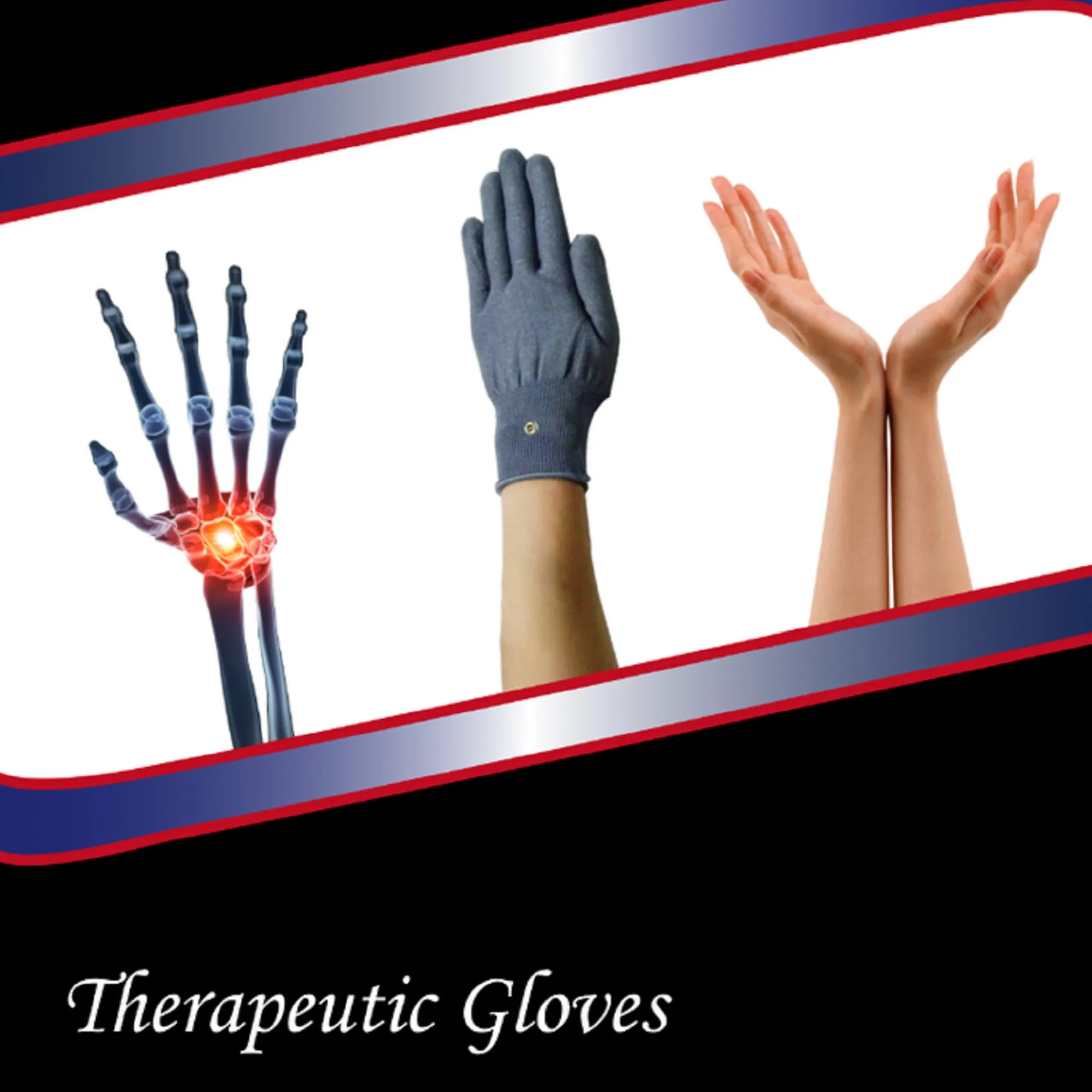 Palm NRG Conductive Therapeutic Pulse Massager Gloves