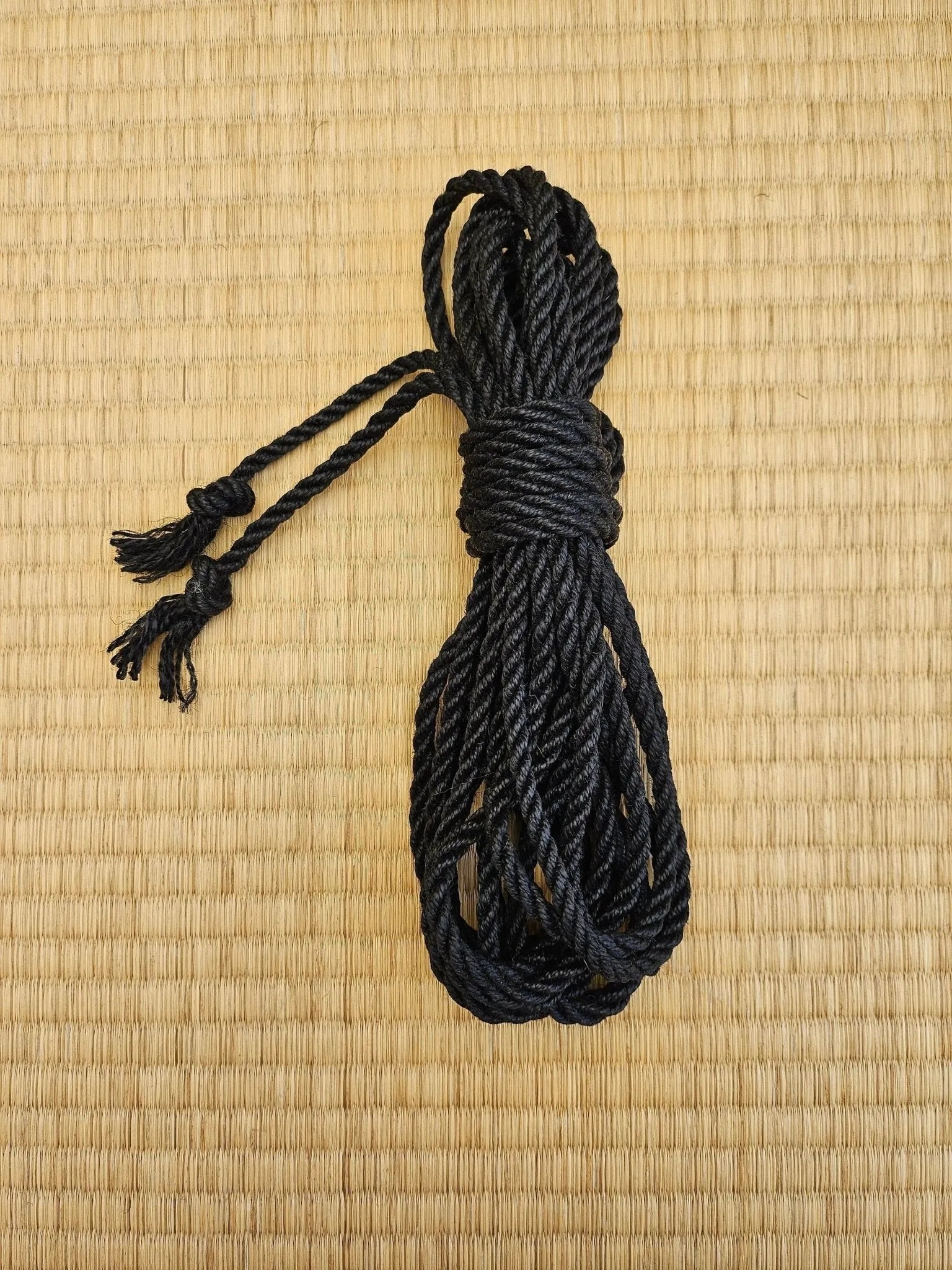 Raven Black 2-Ply Jute Shibari Rope