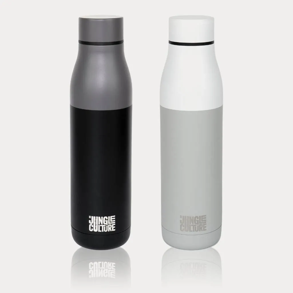 Reusable Stainless Steel Water Bottle (Matt Effect White)