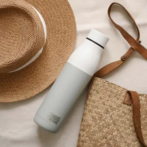 Reusable Stainless Steel Water Bottle (Matt Effect White)