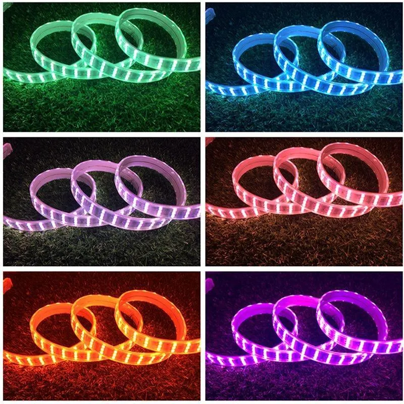 RGB LED Strip 220V 240V 144 LEDs/m IP65 Wireless Bluetooth App Control with Remote