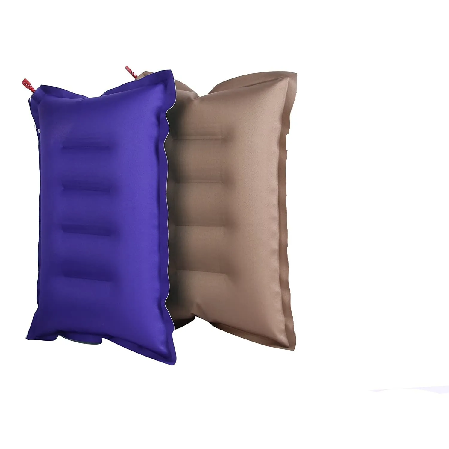 Shivam Mart Pack of 2 Cotton Fabric Travelling Pillow with Air Pump Cotton Air Pillow(Multi Color)