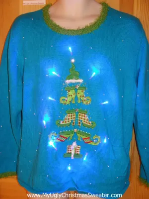 Shoe Tree Funny Light Up Christmas Sweater