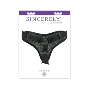 Sincerely, Sportsheets Lace Adjustable Strap-On Harness Black