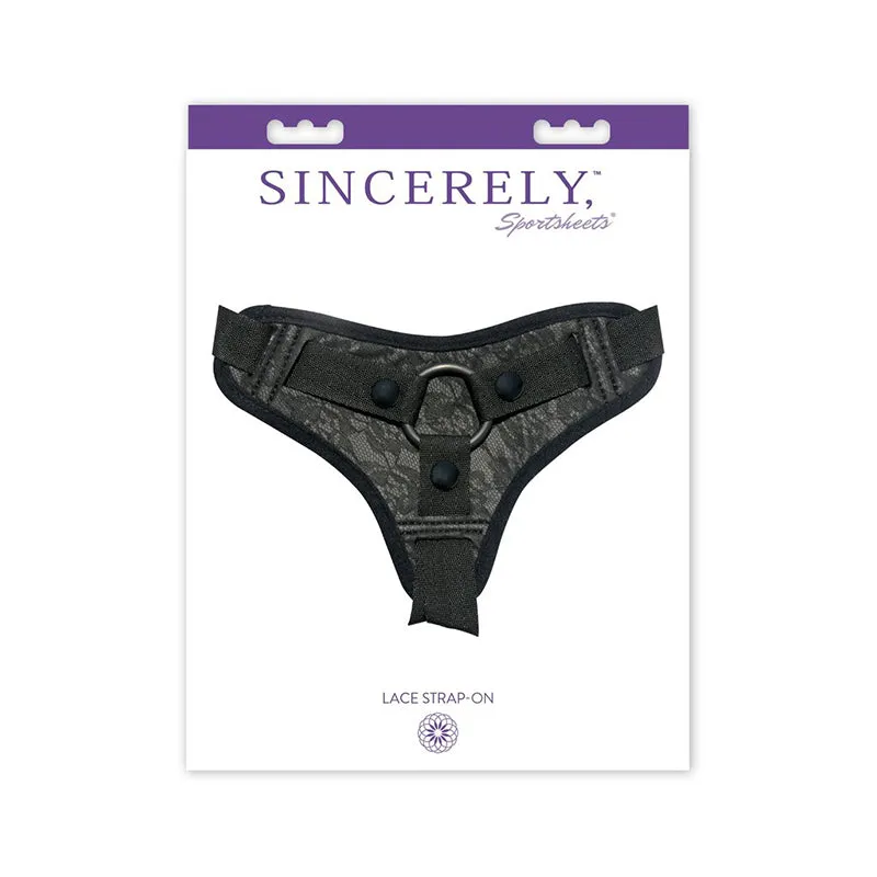 Sincerely, Sportsheets Lace Adjustable Strap-On Harness Black