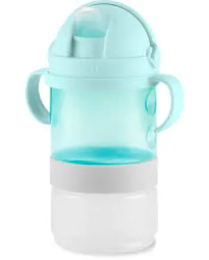 Skip Hop Teal Color 2-in-1 Sip 'n Snack Set 6months to 48months