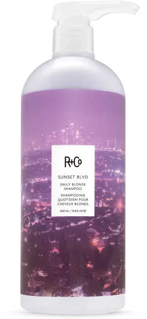 SUNSET BLVD Daily Blonde Shampoo Retail Liter