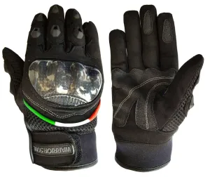 Warrior Gears® Motorcycle Gloves, Breathable Summer Mesh Textile CE Armour Motorbike Glove