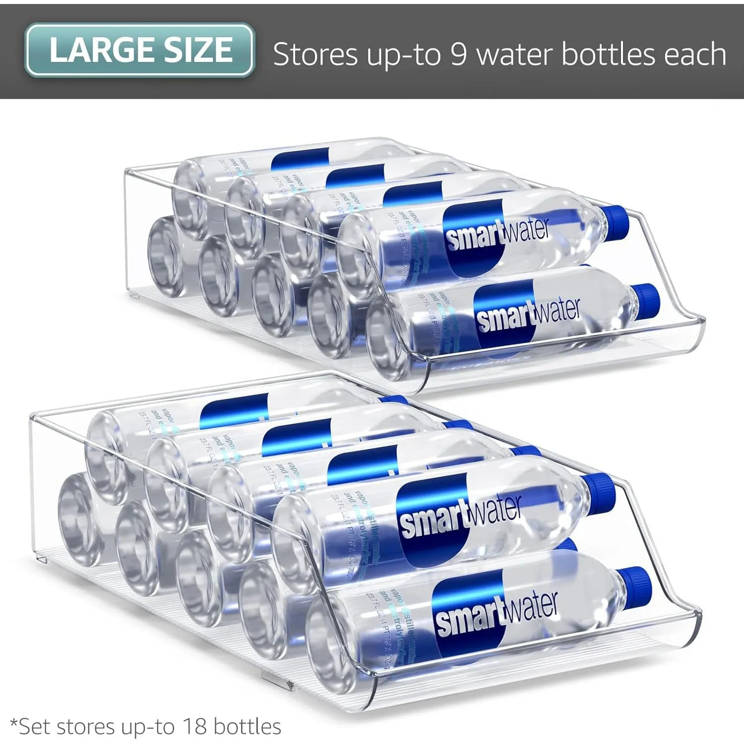 Water Bottle Can Organizer Storage (Set of 2)